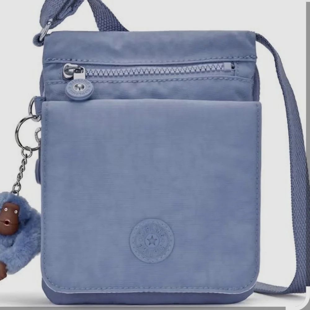 Kipling New Eldorado Crossbody Bag Color Silky Blue